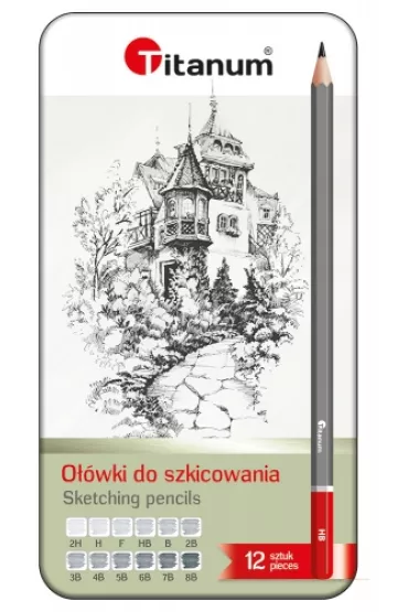 Hasta Komplet 12 o��wk�w do szkicowania 2H-8B 12 szt.