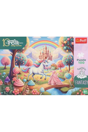 Puzzle 100 element�w Fantasy Jednoro�ec TREFL 16574 TR