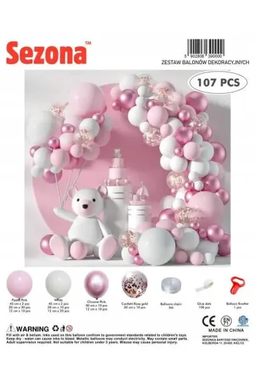 Balony 107 szt