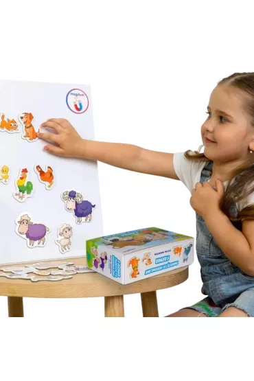 Maksik Magnesy zwierz�ta 21 szt