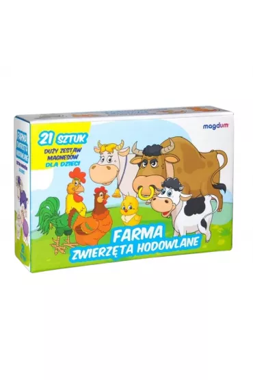 Maksik Magnesy zwierz�ta 21 szt