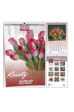 Kalendarz 2020 7 Plansz B3 - Kwiaty EV-CORP