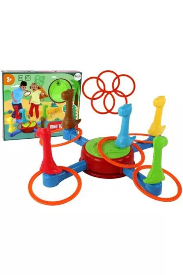 Gra zr�czno�ciowa dinozaury ringi 360* LeanToys