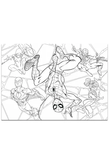 Puzzle 4x48 el. MaxiFloor Double-Face Spider-Man Lisciani