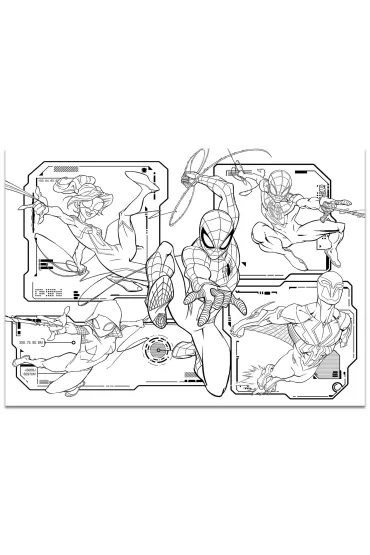 Puzzle 4x48 el. MaxiFloor Double-Face Spider-Man Lisciani