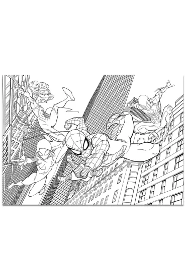 Puzzle 4x48 el. MaxiFloor Double-Face Spider-Man Lisciani