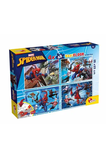 Puzzle 4x48 el. MaxiFloor Double-Face Spider-Man Lisciani