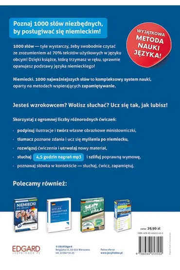 Niemiecki. 1000 najwa�niejszych s��w A1/A2