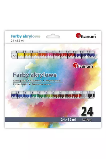 Hasta Farby akrylowe w tubie 24x12ml