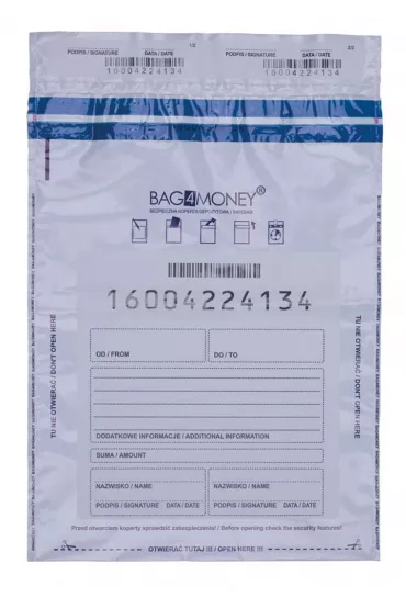 Office Products Koperta bezpieczna bia�a 25x346cm 50 szt