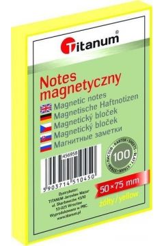 Titanum Notes elektorstatyczny 50x75mm ty 100 kartek