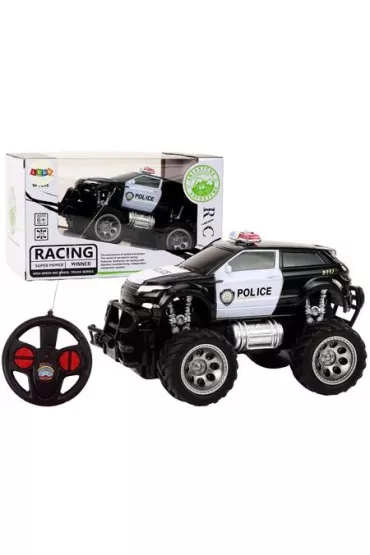 Auto policyjne terenowe R/C 1:24 LeanToys