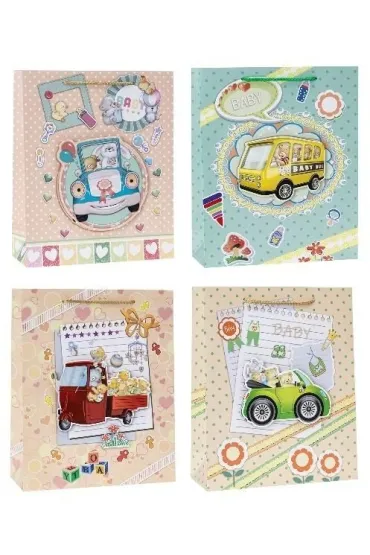 Rozette Torebka ozdobna pop-up mix 18x23x8cm