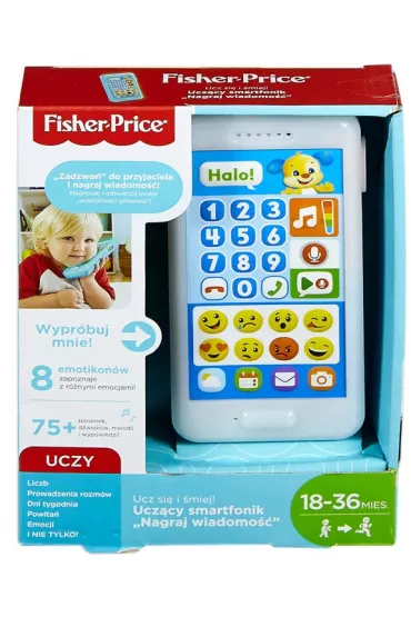 Fisher-Price Laugh&Learn. Ucz�cy smartfonik Szczeniaczka "Nagraj wiadomo��" FPR18 Mattel
