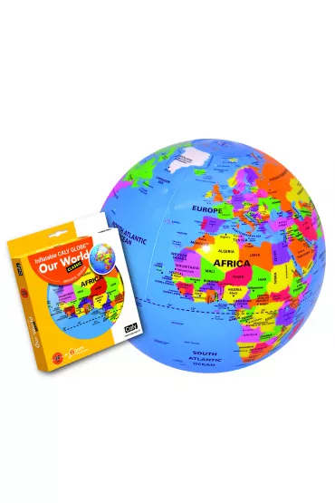 Caly Dmuchany globus pi�ka - Nasz �wiat, pi�ka 30cm