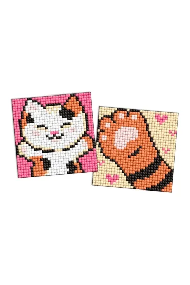 Diamentowa mozaika Kids naklejka - Puffy 9x9cm Ideyka