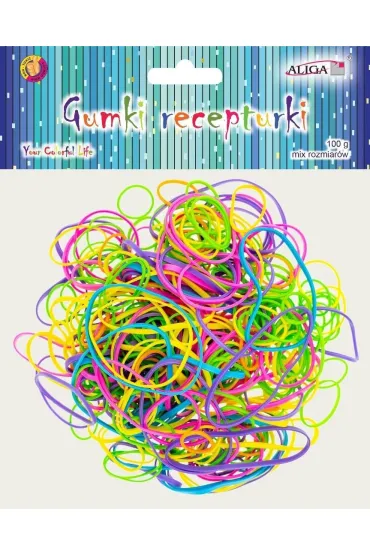 Aliga Gumki recepturki neonowe MIX