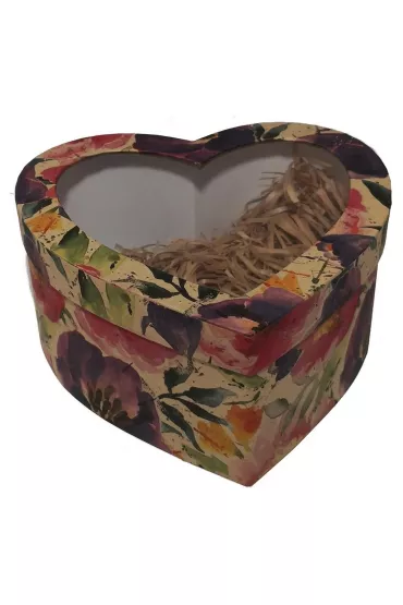 Ziemia Obiecana Pude�ko kraftowe Passion Flowers serce