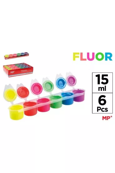 Mp Main Paper Farba plakatowa tempera fluor 6x15ml