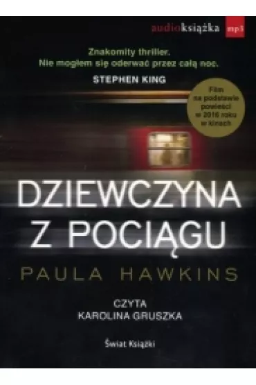 Audiobook Dziewczyna z poci�gu CD - Paula Hawkins