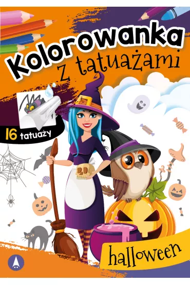Malowanka A5 Kolorowanka z tatua�ami. Halloween SKRZAT 073041