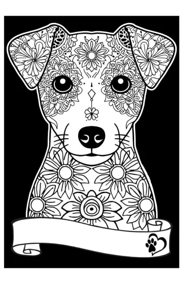Kolorowanka Welwetowa A4 Jack Russell Terrier