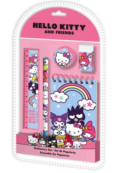 KIDS EUROSWAN Zestaw pi�mienniczy Hello Kitty 5 element�w HK50191