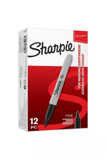 Paper Mate Marker pemanentny dwustronny czarny 12 szt.