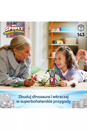 LEGO Marvel Bitwa Spidey’ego i Gobby’ego przy domku na drzewie 11200