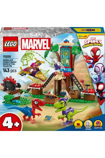 LEGO Marvel Bitwa Spidey’ego i Gobby’ego przy domku na drzewie 11200
