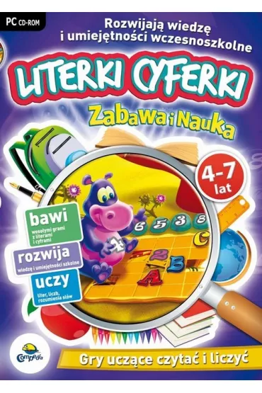 Zabawa i nauka. Literki cyferki