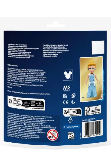 LEGO Disney Princess Miniaturowy zamek Kopciuszka z ogrodem 30695