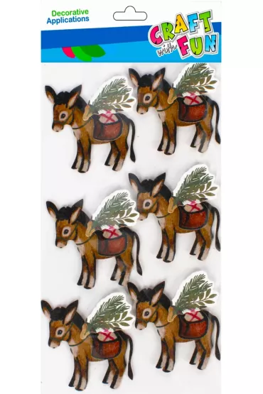Craft with Fun Naklejki Boe Narodzenie 3D Osioek