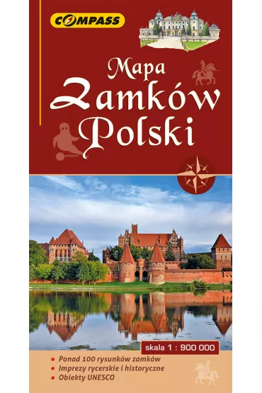 Mapa zamk�w Polski