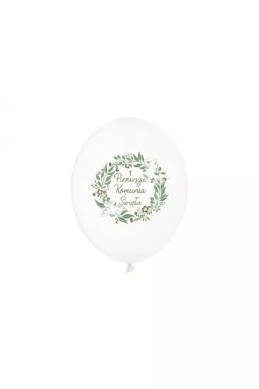 PartyDeco Balony Pierwsza Komunia �wi�ta 30 cm