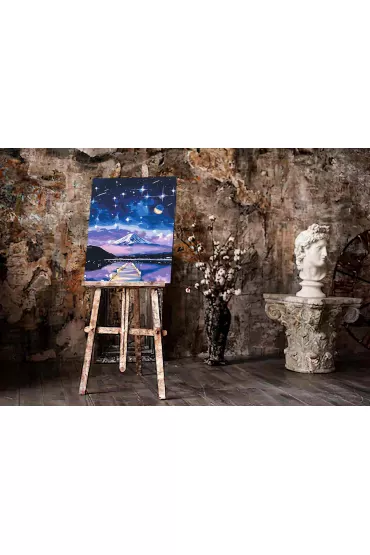 Twoje Hobby Malowanie po numerach - Gwia�dzista noc nad Fujiyama 40x50cm