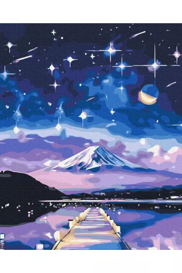 Twoje Hobby Malowanie po numerach - Gwia�dzista noc nad Fujiyama 40x50cm
