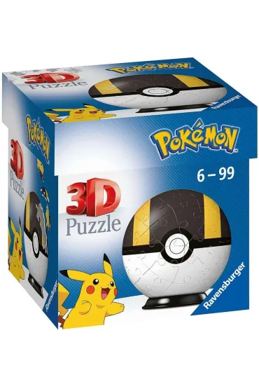 Puzzle 54 el. 3D Kula Pokemon czarna Ravensburger