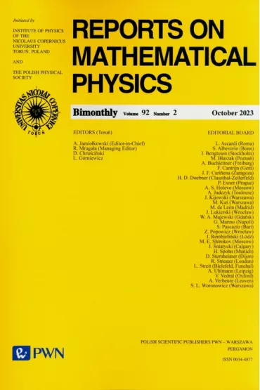 Reports on Mathematical Physics 92/2 2023