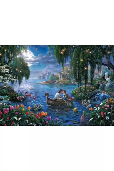 Puzzle 1000 el. Ma�a Syrenka i ksi��� Eryk (Disney) G3 - Thomas  Kinkade