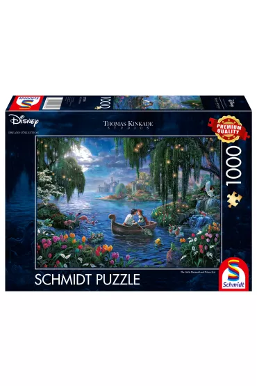 Puzzle 1000 el. Ma�a Syrenka i ksi��� Eryk (Disney) G3 - Thomas  Kinkade
