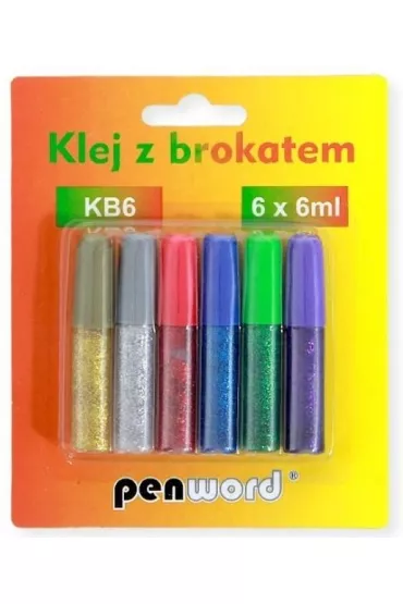 Polsirhurt Klej z brokatem 6x6ml