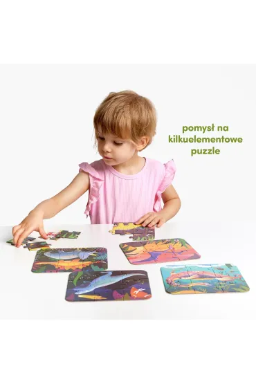 Puzzle Fantastyczne Dinozaury Bright Junior Media