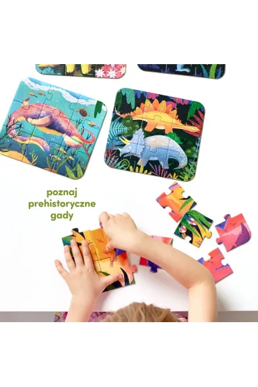 Puzzle Fantastyczne Dinozaury Bright Junior Media