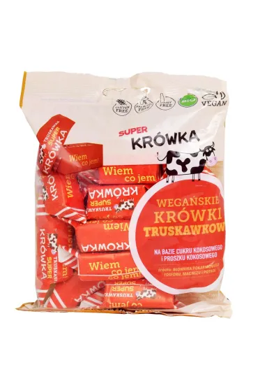 Super Kr�wka Kr�wki bezmleczne truskawkowe Zestaw 4 x 150 g Bio