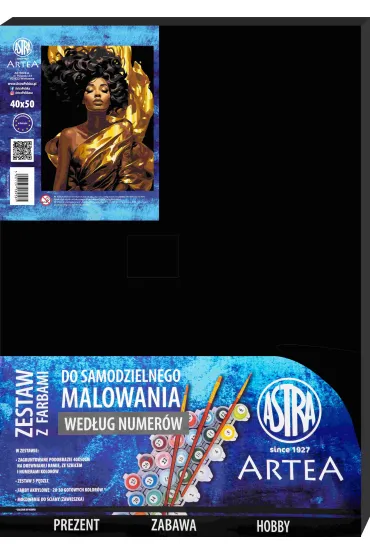 Artea Malowanie po numerach - Kr�lowa w z�ocie 40x50cm