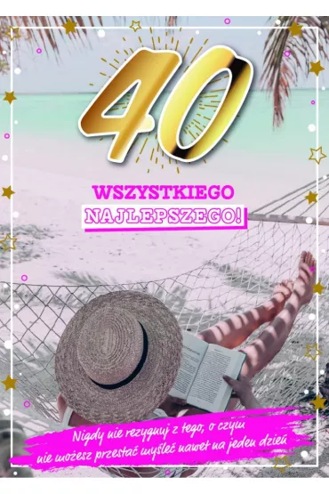 Armin Style Karnet Urodziny 40