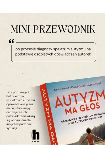 Autyzm ma g�os. Od diagnozy do wej�cia w doros�o�� - �ycie z dzieckiem w spektrum - Adrian  Wood, Carrie  Cariello, Kate  Swenson