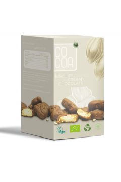 Cocoa Herbatniki mini w czekoladzie creamy 80 g Bio