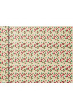 Clairefontaine Papier pakowy mini rolki Czerwone kwiaty 35 cm x 5 m